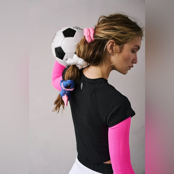 NWOT FREE PEOPLE MOVEMENT Tempo On Repeat Logo Short-Sleeve Tee MSRP $48 - Picture 13 of 14